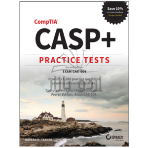 CASP+ CompTIA Advanced Security Practitioner Practice Tests: Exam CAS-004 2nd by Nadean H. TannerIn the newly updated Second Edition of CASP+ CompTIA Advanced Security Practitioner Practice Tests Exam CAS-004, accomplished cybersecurity expert Nadean Tanner delivers an extensive collection of CASP+ preparation materials, including hundreds of domain-by-domain test questions and two additional practice exams.  Prepare for the new CAS-004 exam, as well as a new career in advanced cybersecurity, with Sybex’s proven approach to certification success. You’ll get ready for the exam, to impress your next interviewer, and excel at your first cybersecurity job.  This book includes:  Comprehensive coverage of all exam CAS-004 objective domains, including security architecture, operations, engineering, cryptography, and governance, risk, and compliance In-depth preparation for test success with 1000 practice exam questions Access to the Sybex interactive learning environment and online test bank Perfect for anyone studying for the CASP+ Exam CAS-004, CASP+ CompTIA Advanced Security Practitioner Practice Tests Exam CAS-004 is also an ideal resource for anyone with IT security experience who seeks to brush up on their skillset or seek a valuable new CASP+ certification.
