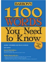 Barrons 1100 Words You Need to Know