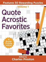 Quote Acrostic Favorites: Features 50 Rewarding Puzzles (Puzzle Books for Fun)